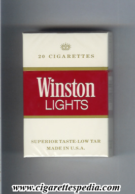 winston lights white red ks 20 h usa