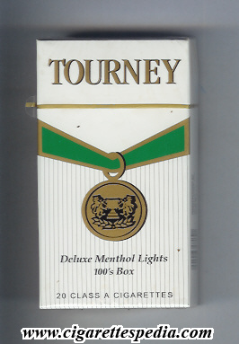 tourney deluxe menthol lights l 20 h usa