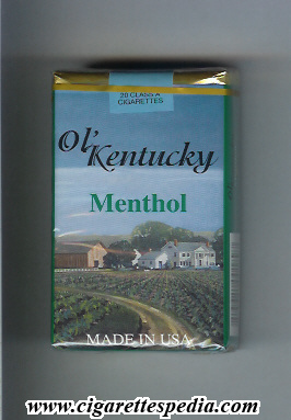 ol kentucky menthol ks 20 s usa