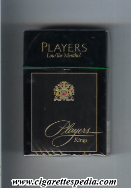 players black design low tar menthol ks 20 h usa