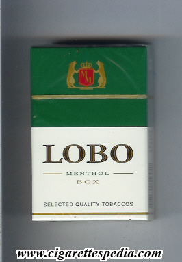 lobo menthol ks 20 h peru usa