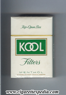 kool design 1 menthol ks 20 h usa