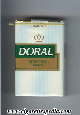 doral menthol lights ks 20 s usa