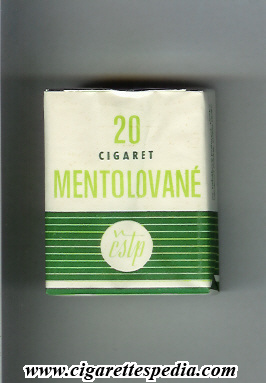 mentolovane s 20 s white green czechoslovakia czechia
