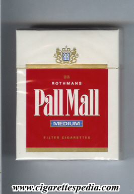 pall mall american version rothmans medium ks 25 h holland