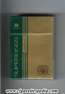 superkings menthol ks 20 h england