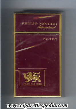 philip morris design 2 international l 20 h red usa