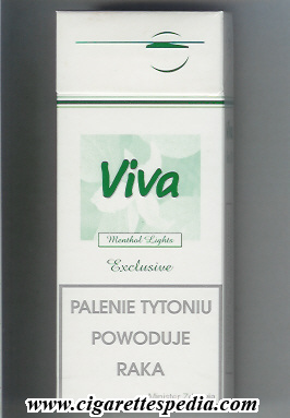 viva menthol lights exclusive sl 20 h poland