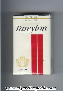 tareyton design 1 low tar ks 20 s usa