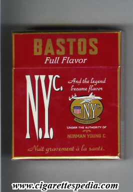 n y c bastos full flavor ks 25 h belgium