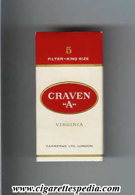 craven a virginia ks 5 h white red england
