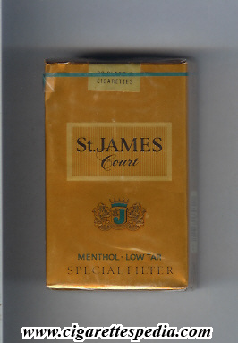 st james court menthol ks 20 s usa