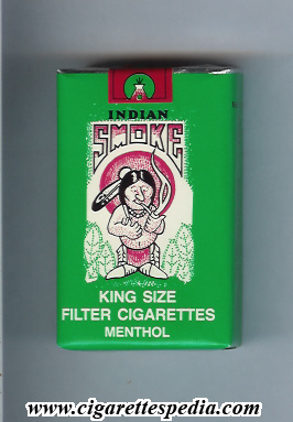 indian smoke menthol ks 20 s usa