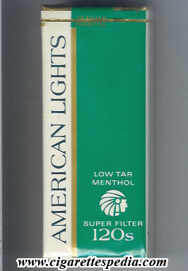 american lights american version menthol sl 20 s usa