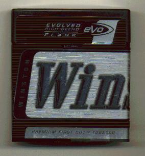 Winston eVo (Evolved Rich blend) Plastic Flask KS-20 U.S.A..jpg