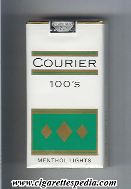 courier menthol lights l 20 s usa