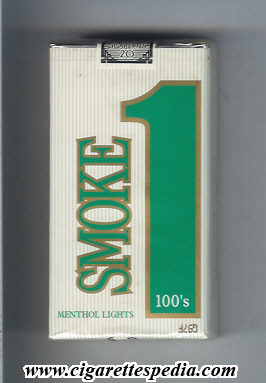 smoke 1 menthol lights l 20 s usa