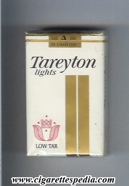 tareyton design 1 low tar lights ks 20 s usa