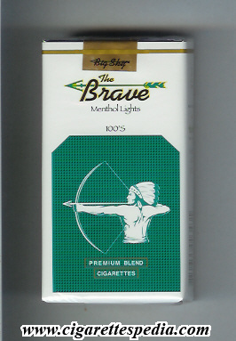 the brave menthol lights premium blend l 20 s paraguay
