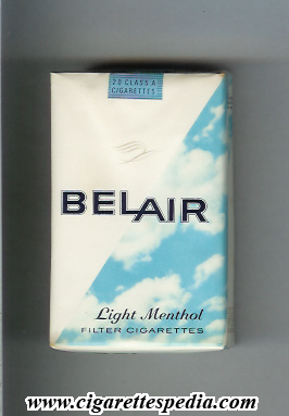 belair design 1 light menthol ks 20 s usa