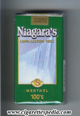 niagara s menthol l 20 s usa