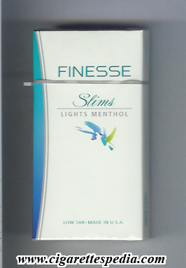 finesse slims lights menthol l 20 h usa
