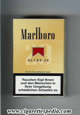 marlboro 29 blend 29 ks 19 h germany switzerland