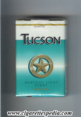 tucson menthol light ks 20 s usa