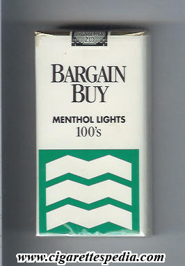 bargain buy menthol lights l 20 s usa