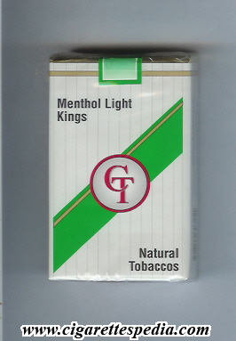 ct american version menthol light ks 20 s usa