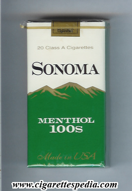 sonoma menthol l 20 s usa