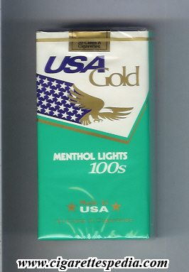 usa gold menthol lights l 20 s usa