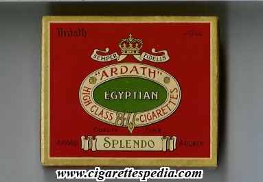 splendo egyptian ardath s 20 b england holland