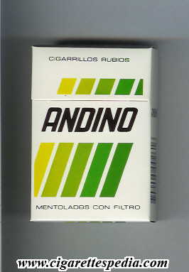 andino mentolados con filtro ks 20 h colombia