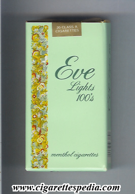 eve horizontal name lights menthol l 20 s usa