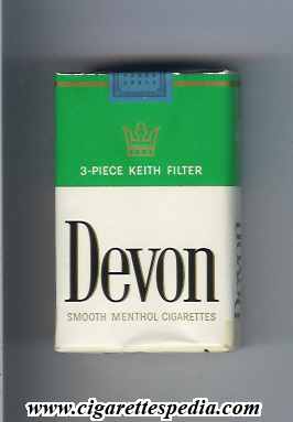 devon smooth menthol ks 20 s usa