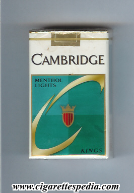 cambridge c menthol lights ks 20 s usa
