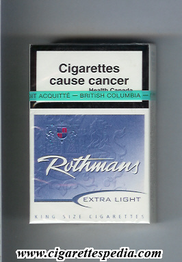 rothmans canadian version extra light ks 20 h canada