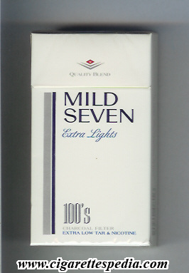 mild seven horizontal name extra lights l 20 h japan
