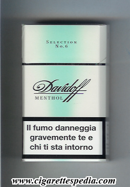 davidoff menthol selection no 6 l 20 h germany