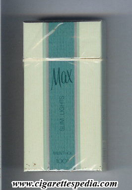 max slim lights menthol l 20 h usa