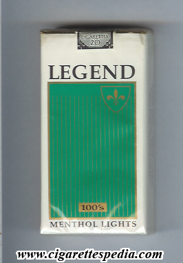 legend menthol lights l 20 s usa