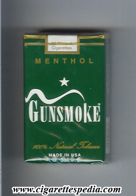 gunsmoke menthol ks 20 s usa