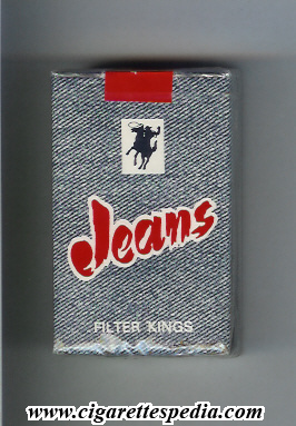 jeans ks 20 s with cowboy on horse unknown country