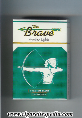 the brave menthol lights premium blend ks 20 h paraguay