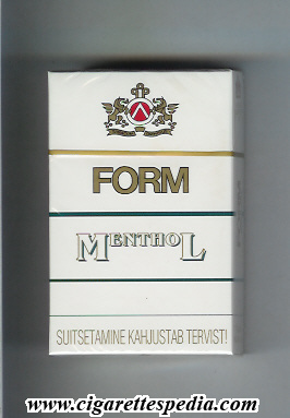 form menthol ks 20 h white finland