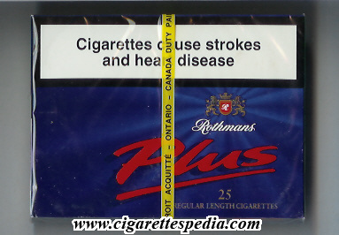 rothmans plus ks 25 b canada