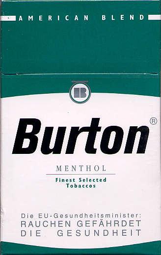 burton menthol american blend ks 19 h germany