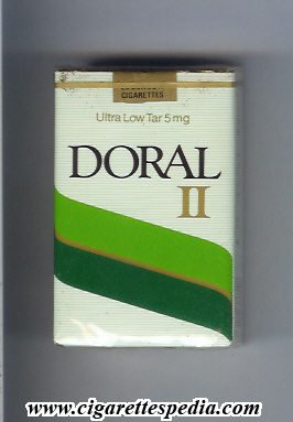 doral ii menthol ks 20 s usa