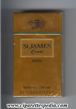 st james court menthol l 20 h usa